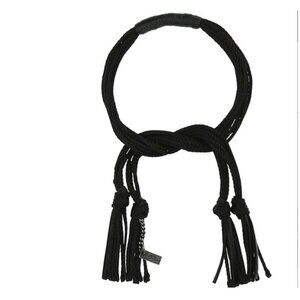 Saint Laurent Black Fabric Bracelet